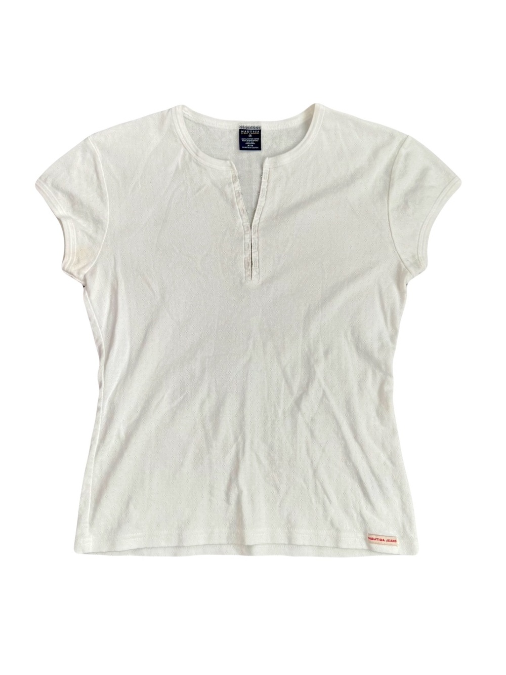 VTG NAUTICA WHITE 90’S SHORT-SLEEVE TEE SHIRT // SIZE MEDIUM🤍